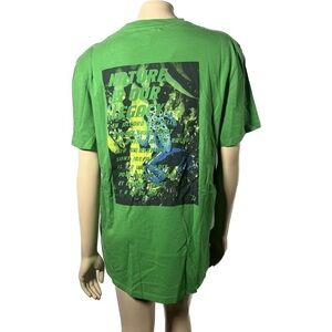 NWT Zadig & Voltaire Ted Photoprint Frog Green Graphic Tee